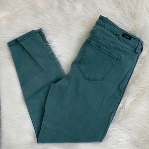 High Rise Liverpool Los Angeles Green Sz 14 Jeans